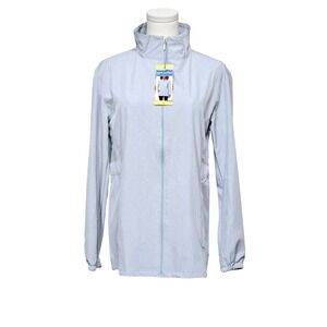 Hang Ten Jacket Womens‎ Small Gray UV Protection Full Zip Lightweight Stretch